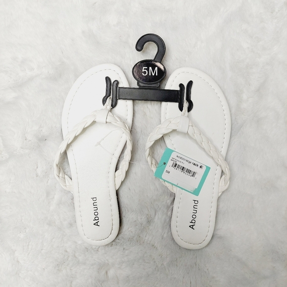 NEW Bundle of 2 Abound Frannie Blue/White Metallic Braided Sandals S163 - Picture 2 of 8